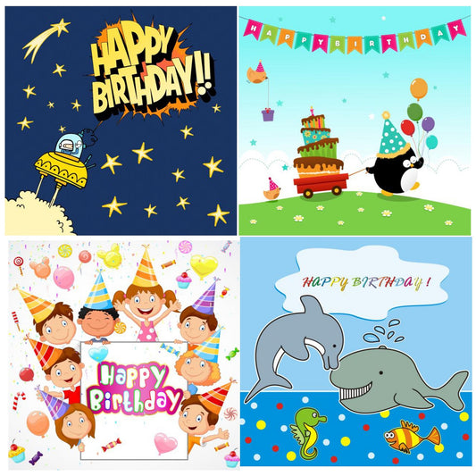 50 TARJETAS DE CUMPLEAÑOS PARA NIÑOS EN INGLÉS