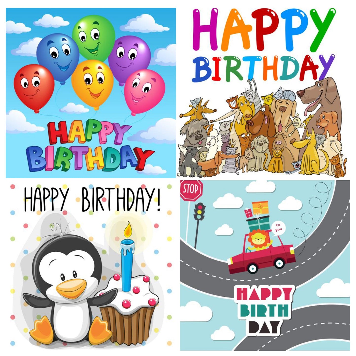 50 TARJETAS DE CUMPLEAÑOS PARA NIÑOS EN INGLÉS