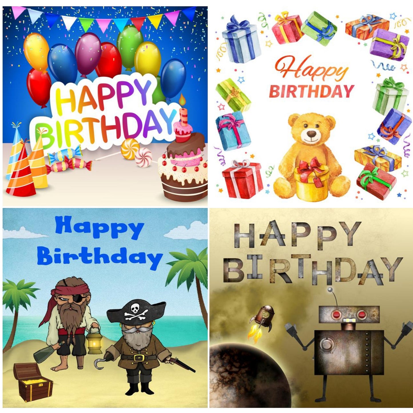 50 TARJETAS DE CUMPLEAÑOS PARA NIÑOS EN INGLÉS