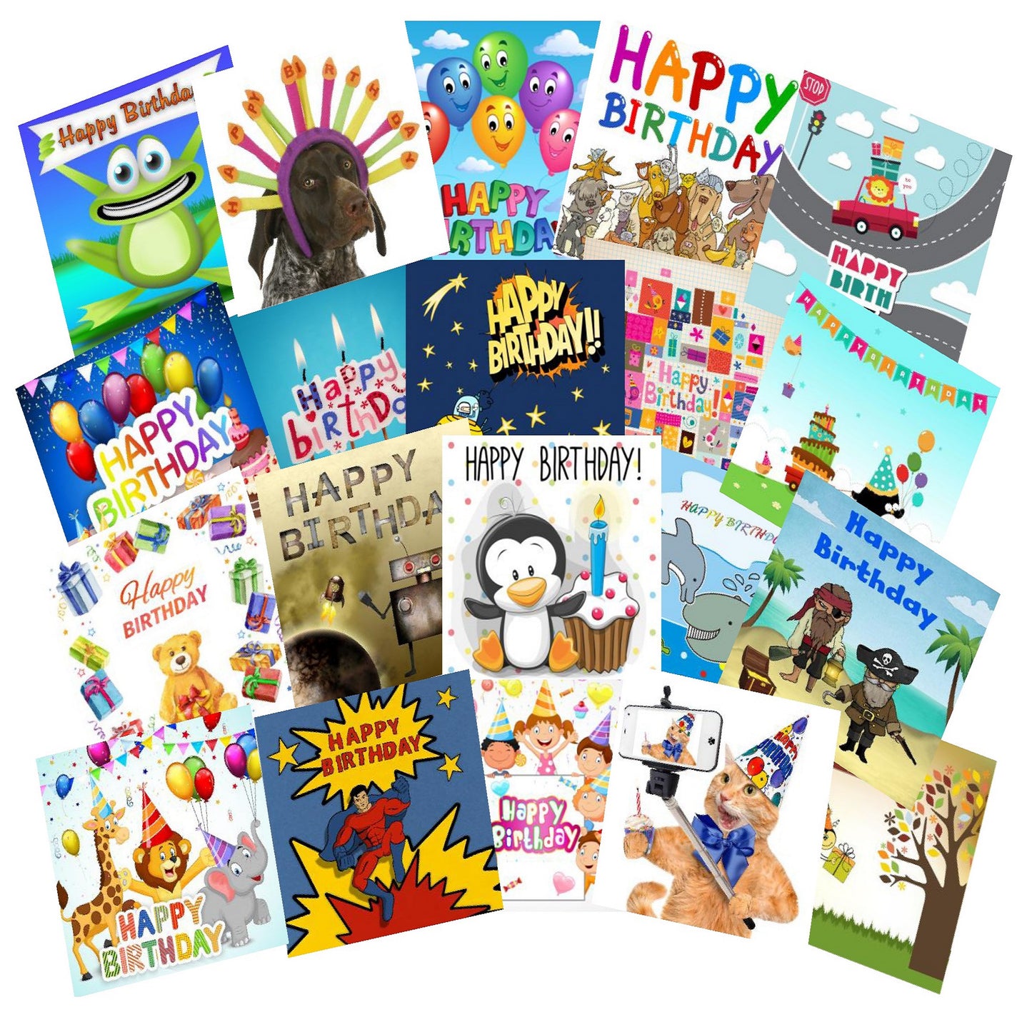 50 TARJETAS DE CUMPLEAÑOS PARA NIÑOS EN INGLÉS
