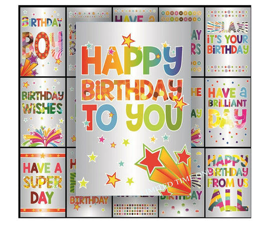 50 TARJETAS DE CUMPLEAÑOS EN INGLES